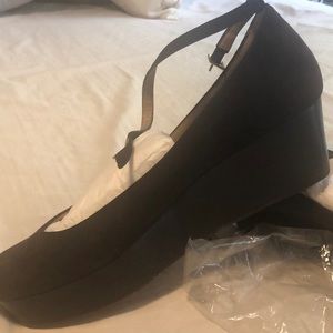Kate spade brown suede wedge heel